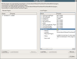 Figure 1: "Plugin Manager when not connected to a remote server, showing loaded plugins on the local site.